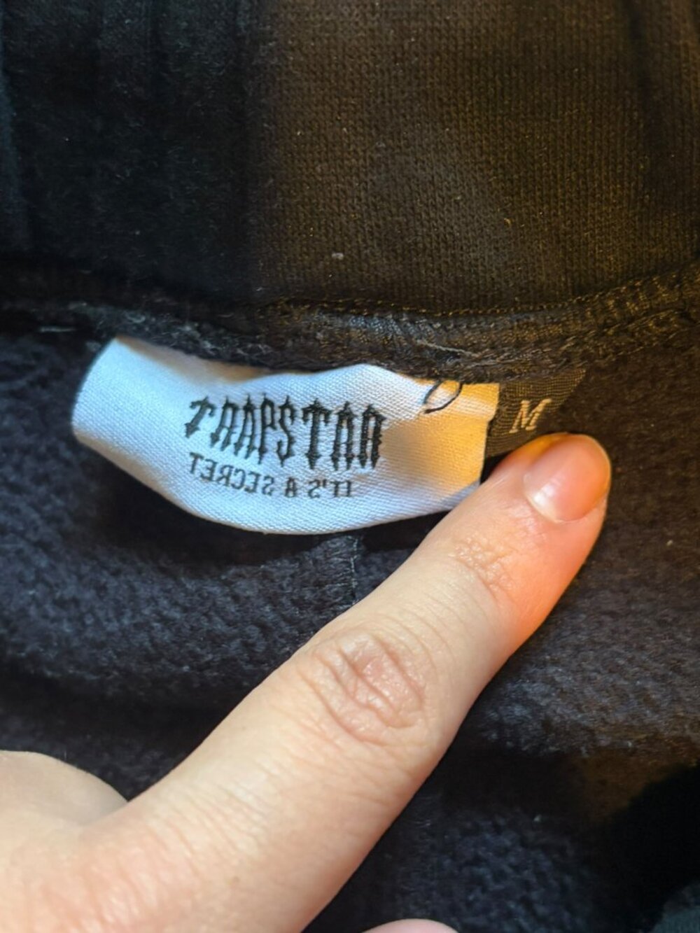 Trapstar London “It’s A Secret” Black Jogger Sweatpants – Men's Medium - Picture 4 of 9